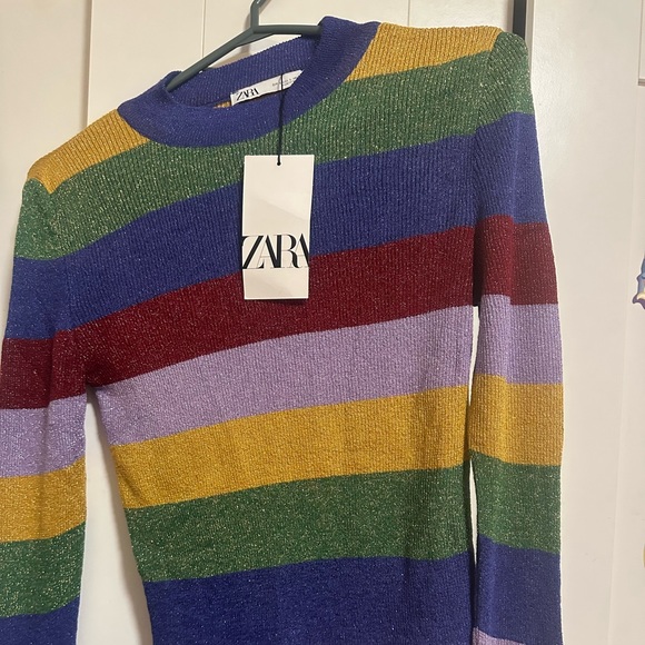 Zara Striped Knit Sweater - Picture 1 of 5